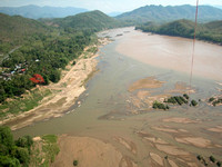 La Nam Kan, affluent du Mekong, Laos.