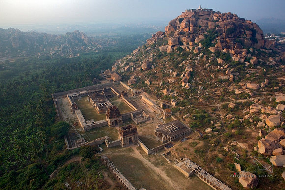 Achutaraya temple, and Matuga hill, Hampi, Karnataka