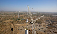 Bhuj, wind turbine erection in Kutch